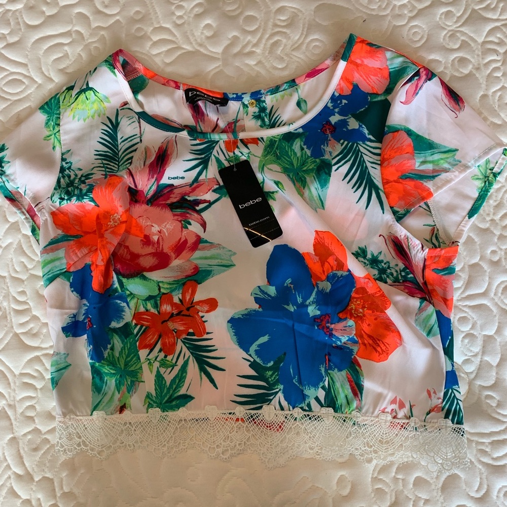 SUPET FUN SUMMER CROP TOP FROM BEBE